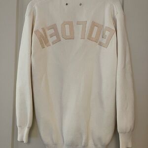 Golden Goose W Knit Cardigan in Natural White